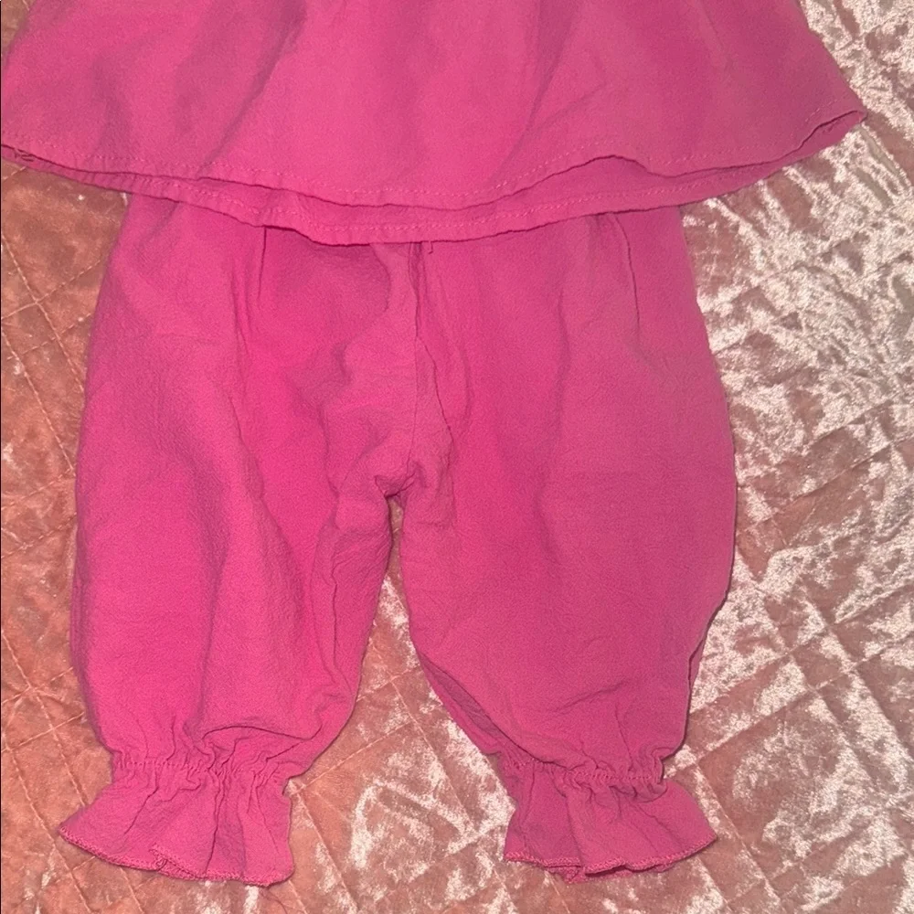 Toddler| Vibrant Pink Linen Set